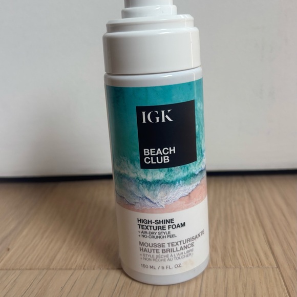 IGK Beach Club High Shine Texture Foam 5oz Missing Cap - Picture 3 of 6